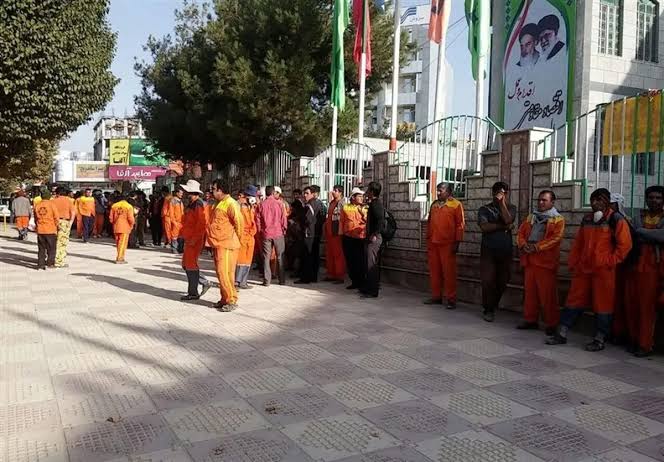 تجمع کارگران پیمانکاری شهرداری گرگان