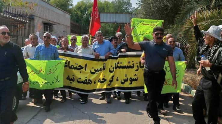 راهپیمایی اعتراضی بازنشستگان تأمین اجتماعی در چندین شهر