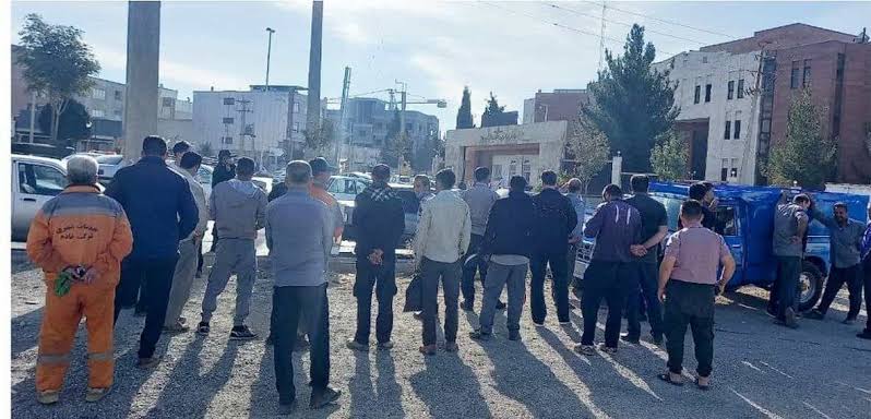 نارضایتی کارگران شهرداری ایرانشهر