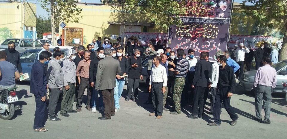 تجمع کارگران پیمانکاری شهرداری شوش