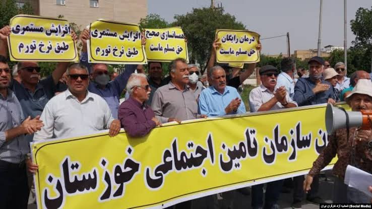گردهمایی اعتراضی بازنشستگان تأمین اجتماعی در چندین شهر