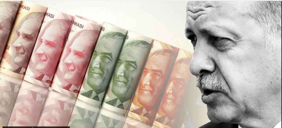 ادامه ی سقوط لیر ترکیه و بحران در دولت اردوغان