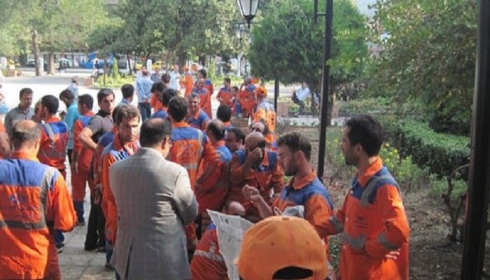 اعتراض کارگران شرکتی شهرداری رشت