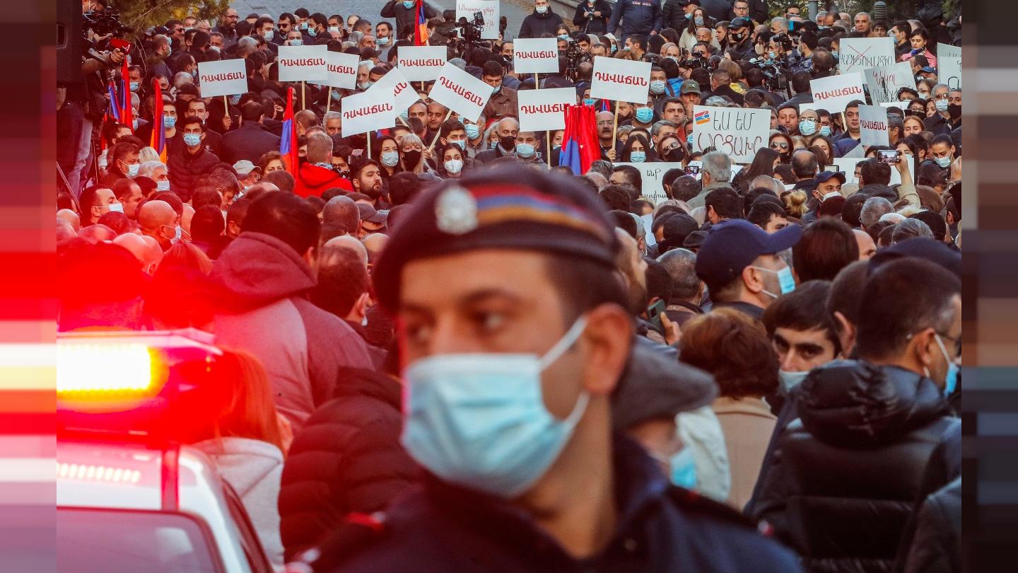 تظاهرات اعتراضی شهروندان ارمنستان