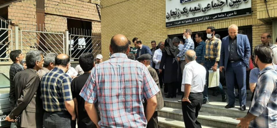تجمع بازنشستگان تامین اجتماعی زنجان2