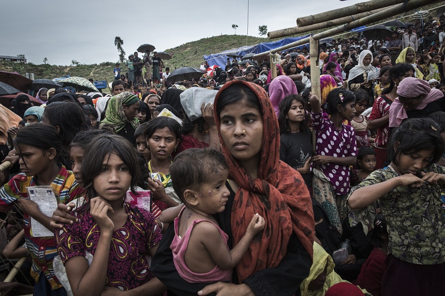 تجمع پناهجویان روهینگیایی در بنگلادش