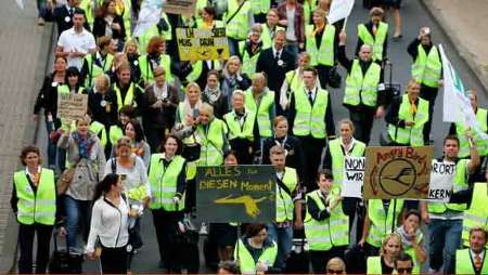 اعتصاب کارکنان فرودگاه‌های آلمان