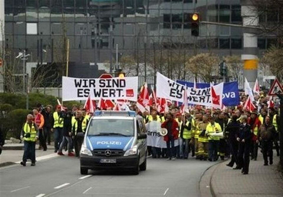 آغاز اعتصابات گسترده کارگران در آلمان2 1