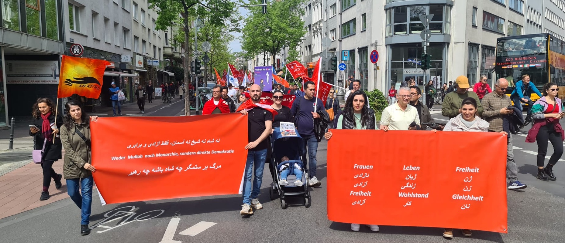 راهپیمایی روز جهانی کارگر در شهر کلن آلمان