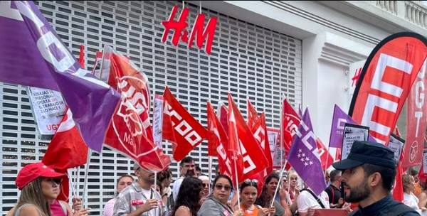 اعتراض کارگران فروشگاه‌های اچ اَند ام در اسپانیا