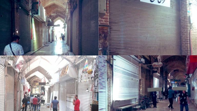 اعتصاب و تجمع بازاریان شهر اردبیل