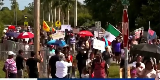 اعتراض کارگران مهاجر مکزیکی در فلوریدا