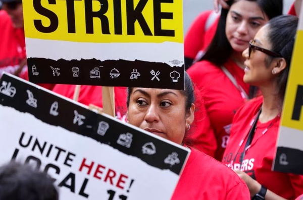 اعتصاب کارگران هتل‌های آمریکا