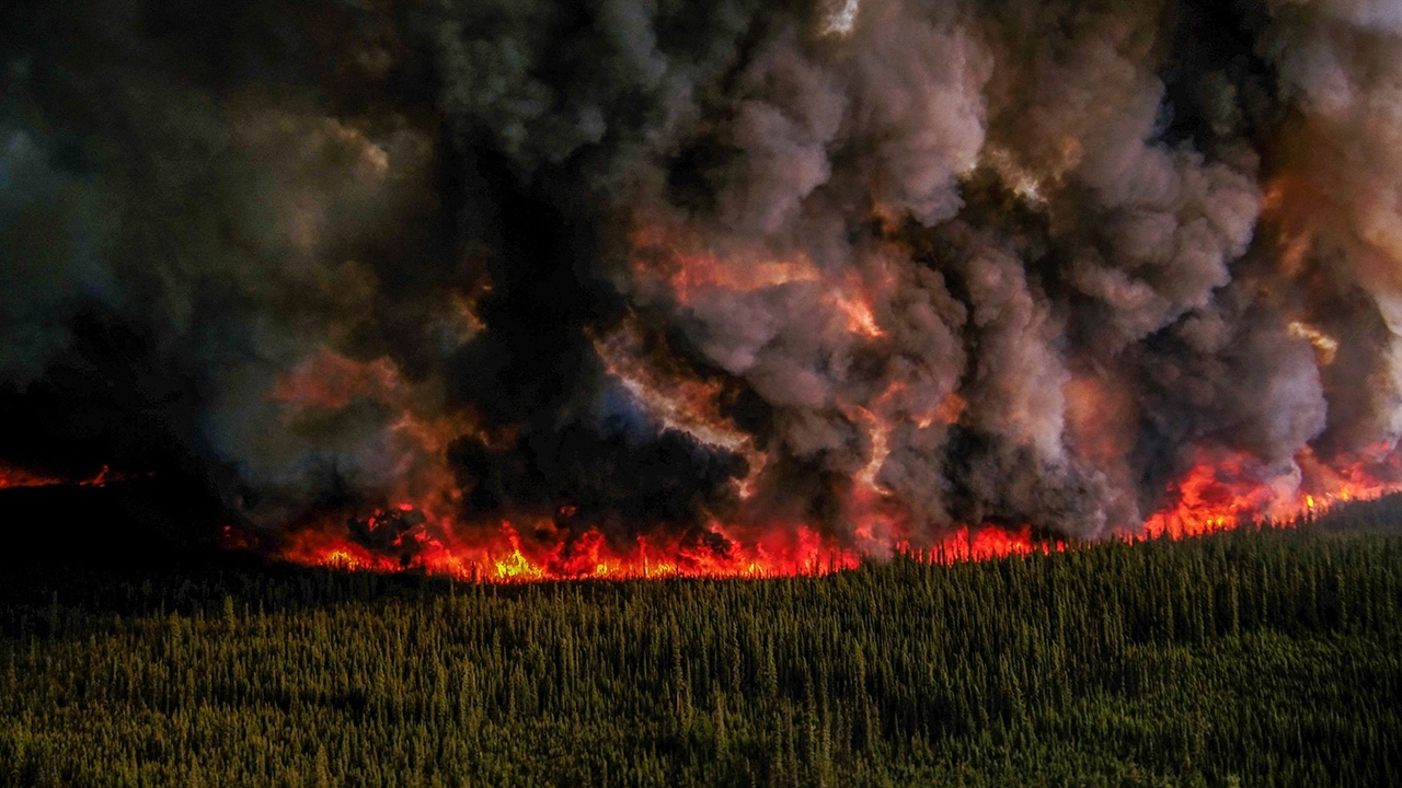 تداوم آتش سوزی در جنگل‌های کانادا