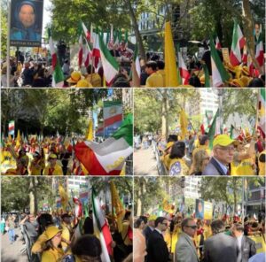 تظاهرات ایرانیان معترض به حضور ابراهیم رئیسی در نیویورک