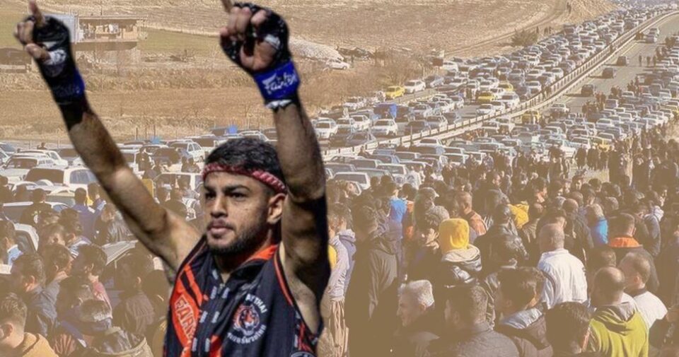 برگزاری مراسم تشییع پیکر فریار امینی‌پور در آرامستان آیچی سقز 4