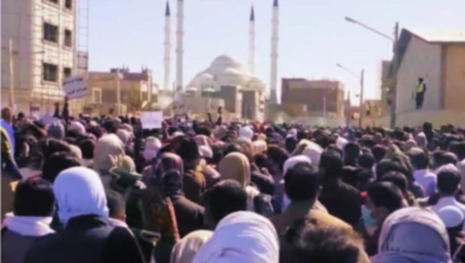 راهپیمای اعتراضی شهروندان زاهدان بر علیه جمهوری اسلامی ایران و پاکستان