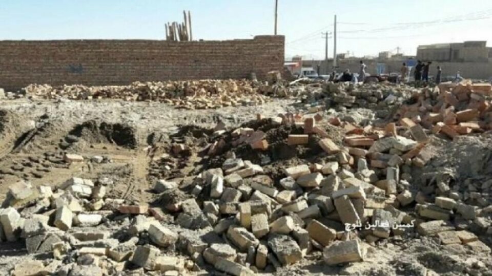 تخریب منازل مسکونی شهروندان بلوچستان 1