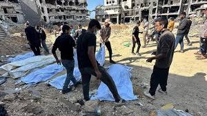 ادامه حملات اسرائیل به نوار غزه و کشف ده‌ها جسد در شهر غزه2