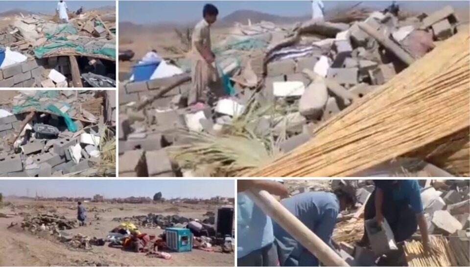 تخریب منازل مسکونی شهروندان بلوچ و تصرف زمین های آنان در چابهار1