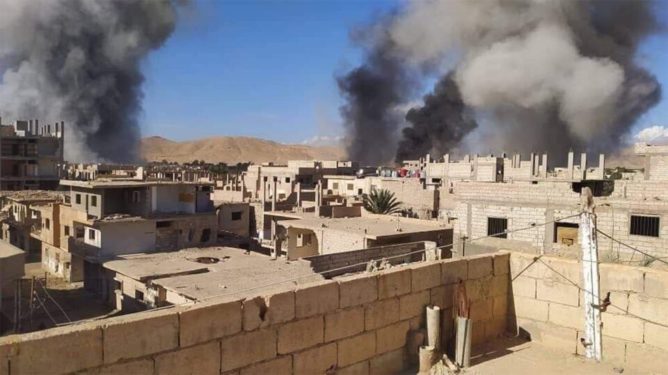 کشته شدن ده ها نفر بر اثر حمله اسرائیل به شهر تاریخی پالمیرا