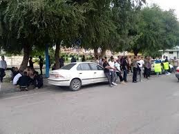 تجمع کارگران مجتمع هفت تپه در اعتراض از کم آبی مزارع نیشکر