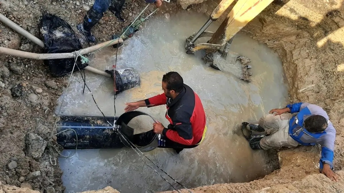 اعتراض کارگران آب و فاضلاب رودبار