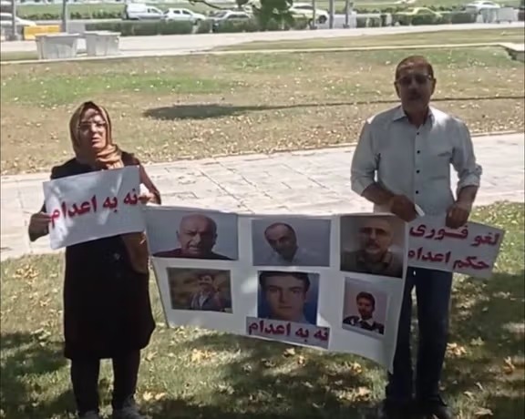 تجمع خانواده‌های زندانیان سیاسی محکوم به اعدام در تهران