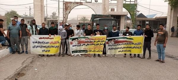 ادامه تجمع کارگران فصلی مجتمع نیشکر هفت تپه