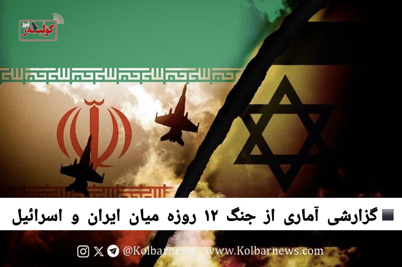 گزارشی آماری از جنگ ۱۲ روزه میان ایران و اسرائیل
