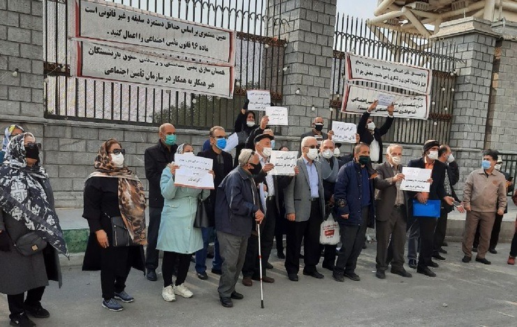 استمرار گردهمایی بازنشستگان تامین اجتماعی و کشوری در رشت