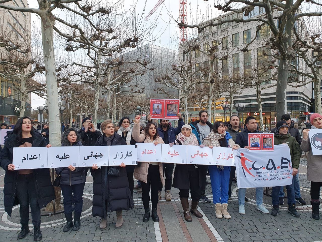 تداوم تجمعات ایرانیان آزادی‌خواه در فرانکفورت علیه احکام ضدبشری اعدام
